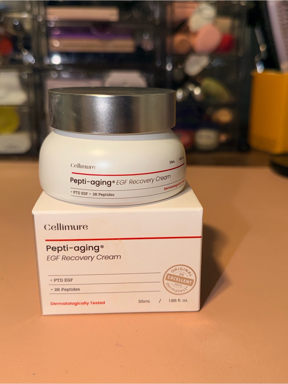Cellimure Pepti-aging EGF Recovery Cream, 1.86 oz